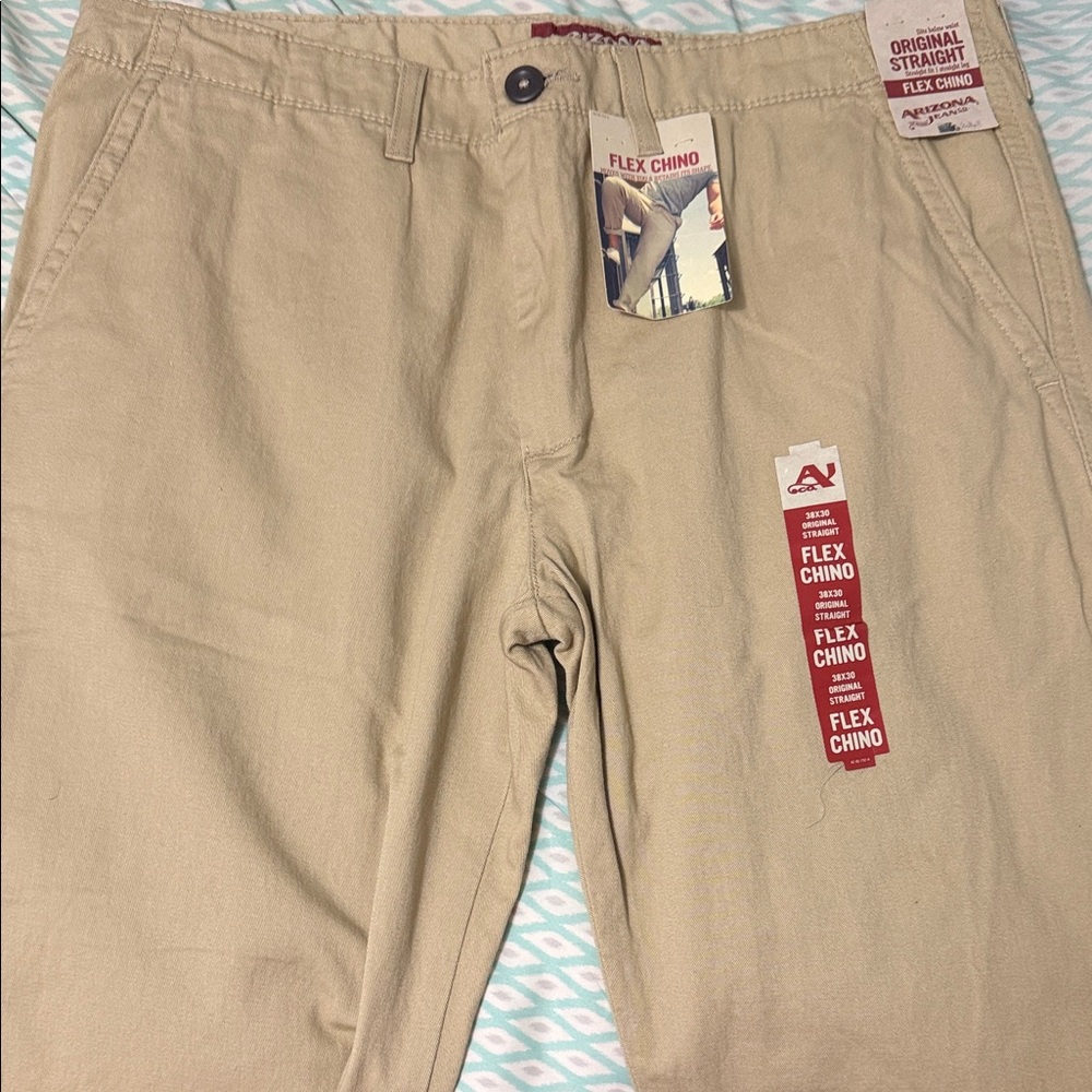 Arizona Jean Company Men's Flex Chino Pants - Beige